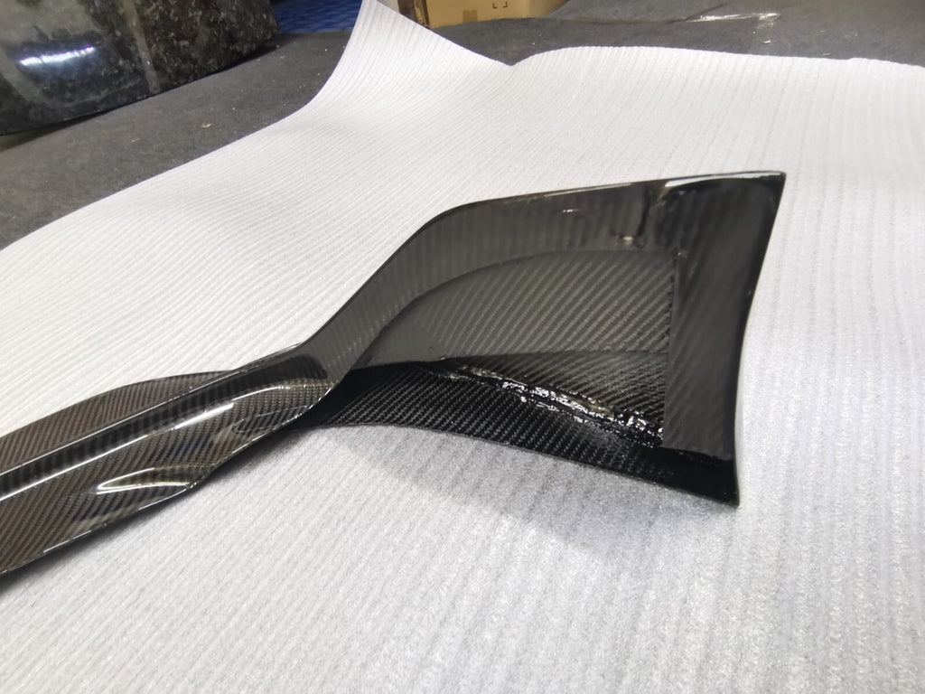 FIT FOR TOYOTA SUPRA A90 CARBON FIBER FRONT BUMPER UNDER LIP/SKIRT VRS STYLE
