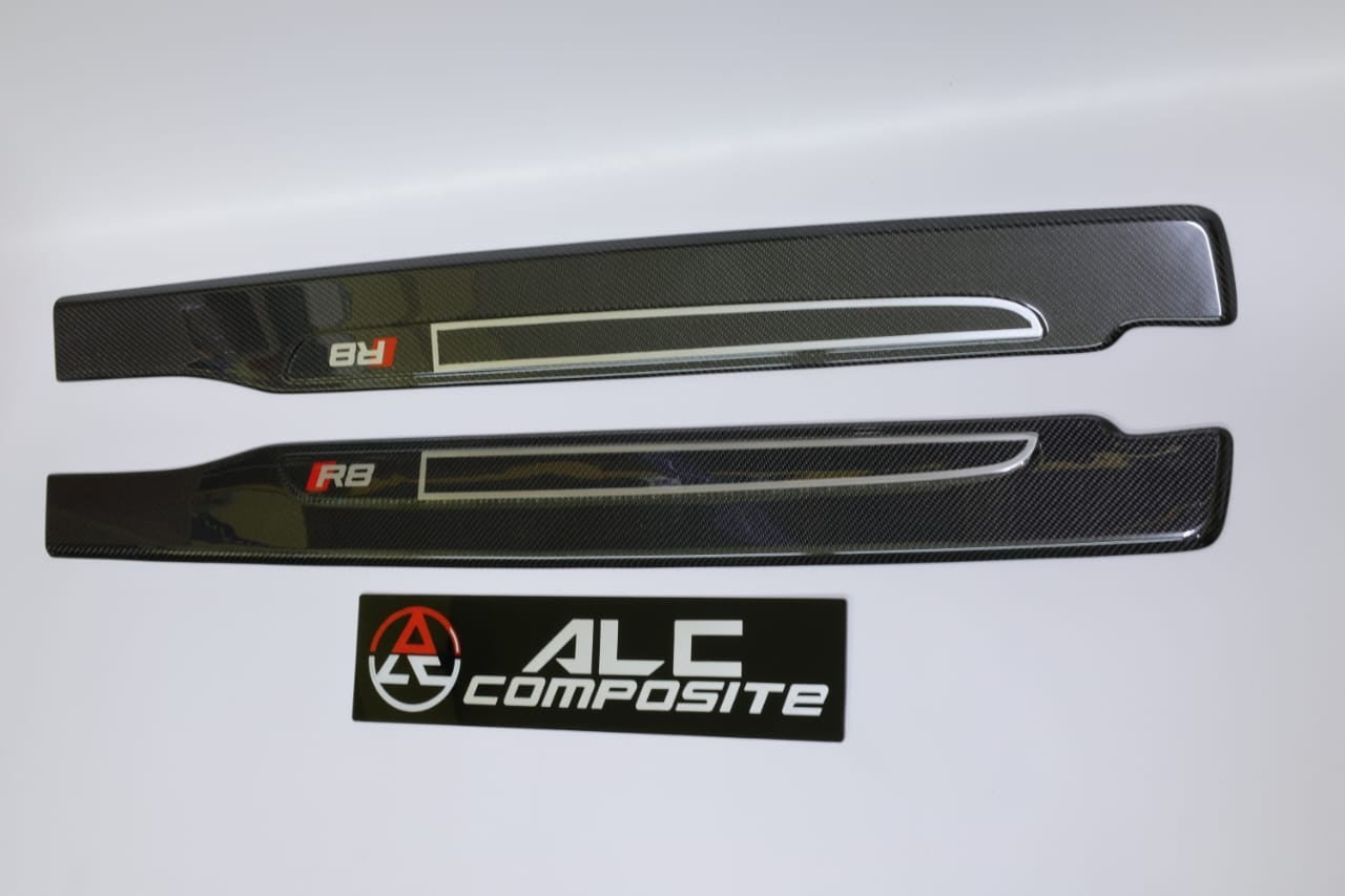 Fit For Audi R8 100% Carbon Fiber Outer Door Sill For Gen. 1 R8 2008-2015