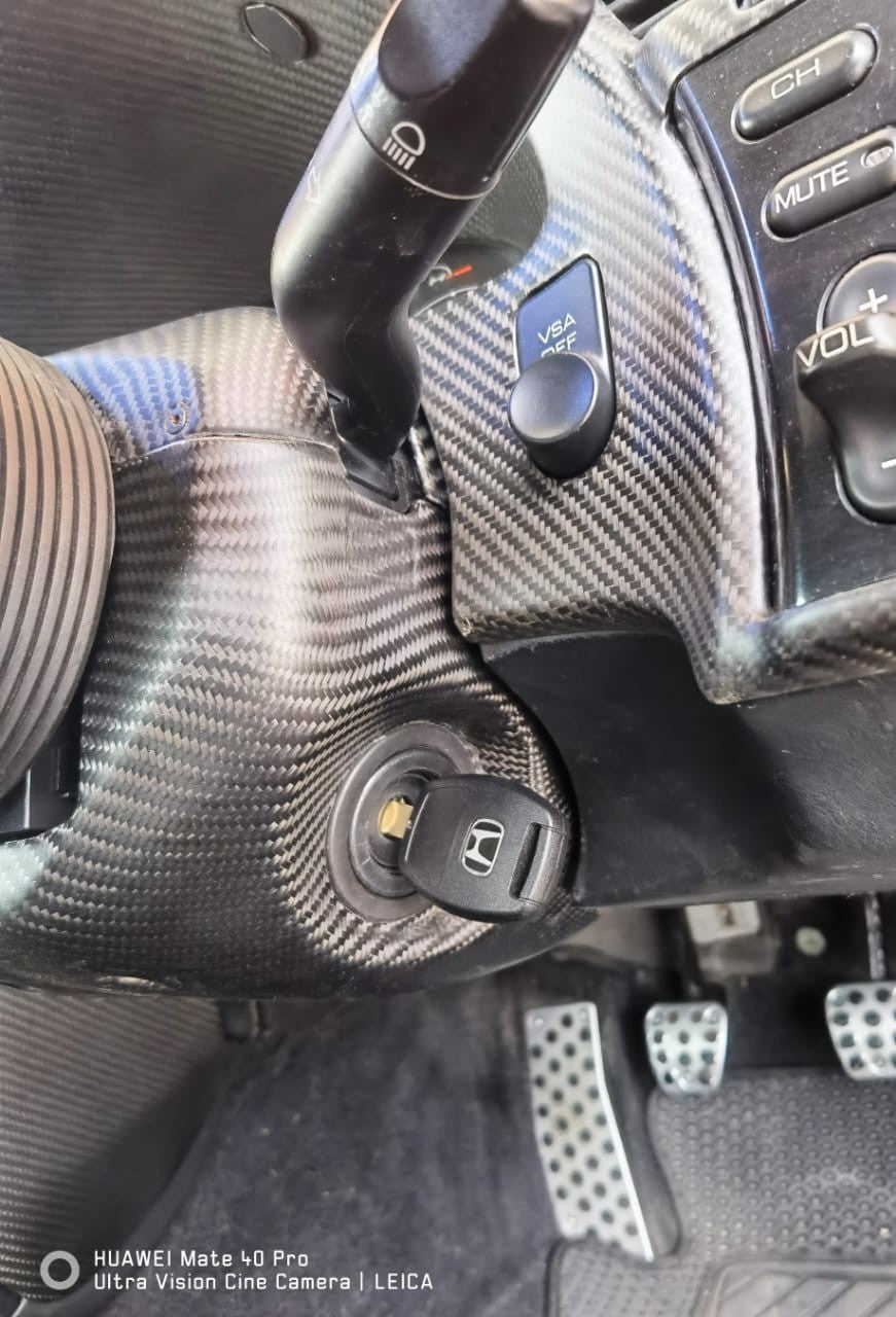 Fit For Honda S2000 Ap1/Ap2 Carbon Fiber Steering Column Cover Upper & Lower Set