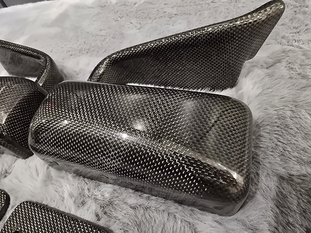 ALC Dry Carbon Fiber Plain Weave LMGT Side Mirror Anti Glare (Universal/S2000) 