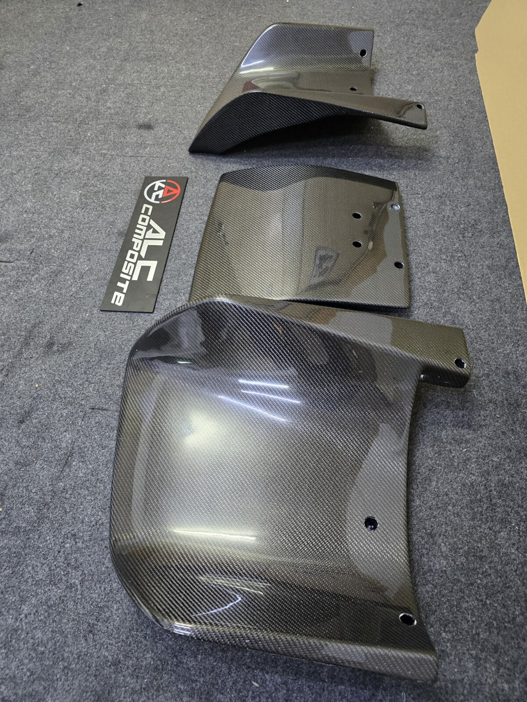 Fit For Audi R8 08-15 Rear Bumper Diffuser/Valance 3pc Add On Set Lip