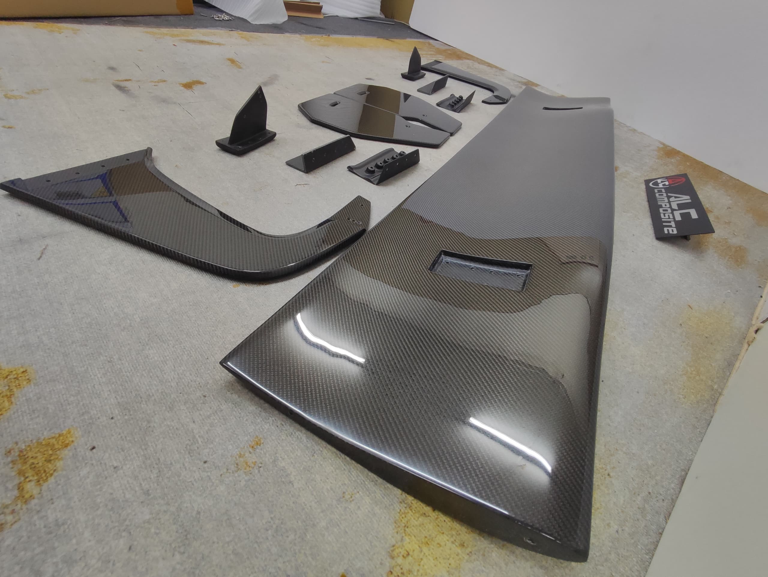 BMW G82 M4 GT3 Carbon Fiber Wing – Swan Neck Dry Carbon Aero Kit by ALC Composite