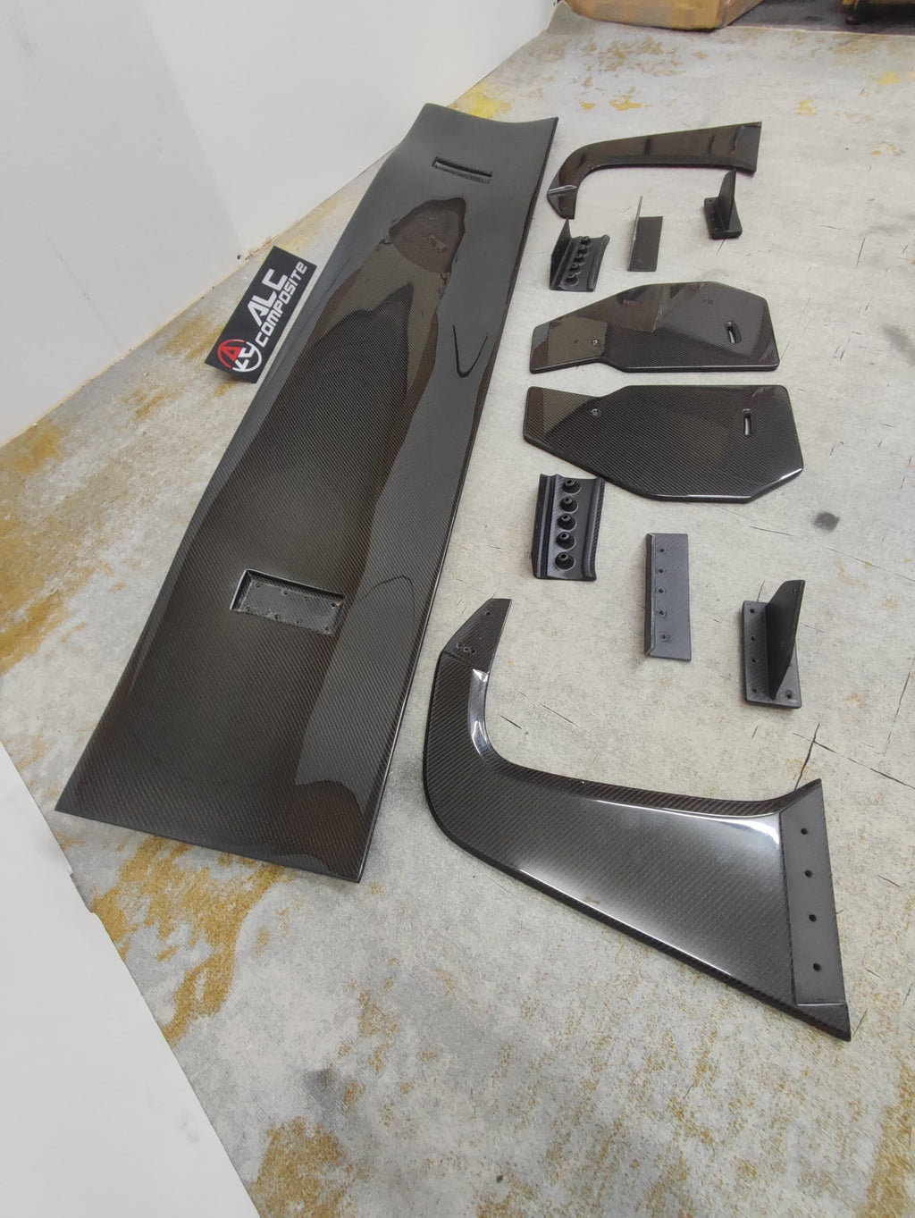 BMW G82 M4 GT3 Carbon Fiber Wing – Swan Neck Dry Carbon Aero Kit by ALC Composite