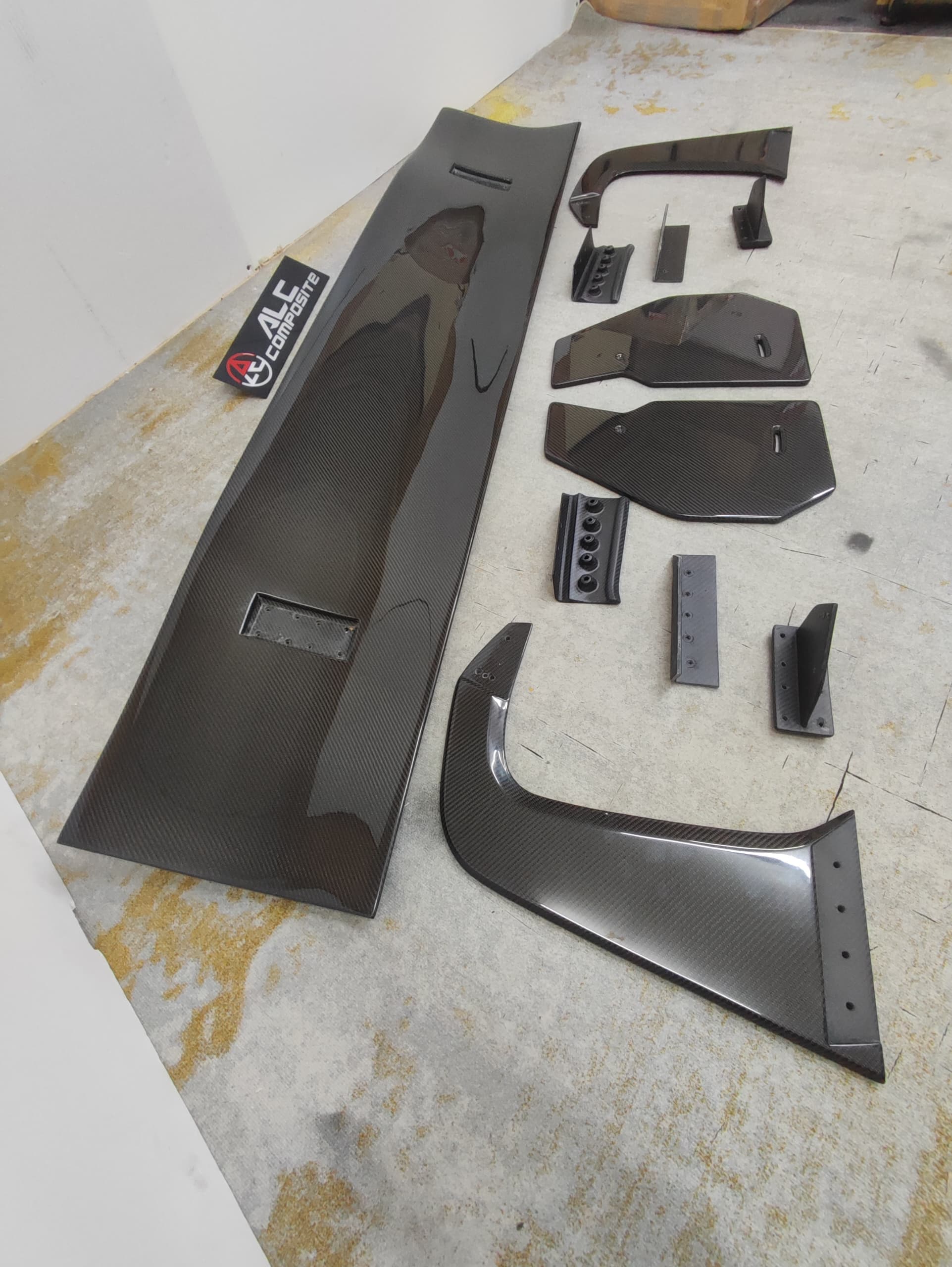 BMW G82 M4 GT3 Carbon Fiber Wing – Swan Neck Dry Carbon Aero Kit by ALC Composite
