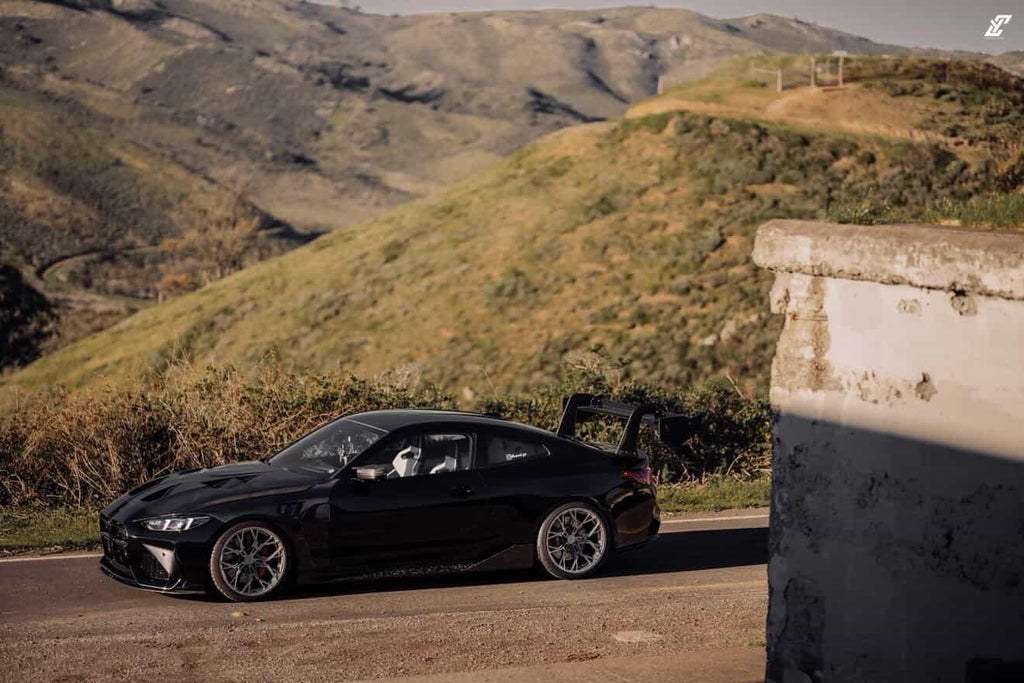 BMW G82 M4 GT3 Carbon Fiber Wing – Swan Neck Dry Carbon Aero Kit by ALC Composite