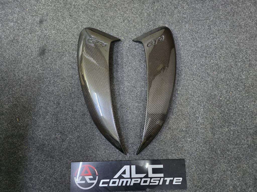 For Porsche 981 Boxster Cayman 13-16 Carbon Side Air Vent Cover With GT4 logo